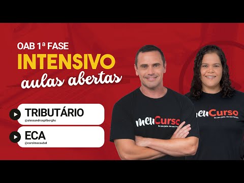 Aula aberta | Tributário e ECA | 37º Exame de Ordem | MeuCurso - Intensivo