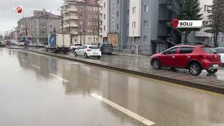 Bolu'da Sağanak Vatandaşlara Zor Anlar Yaşattı