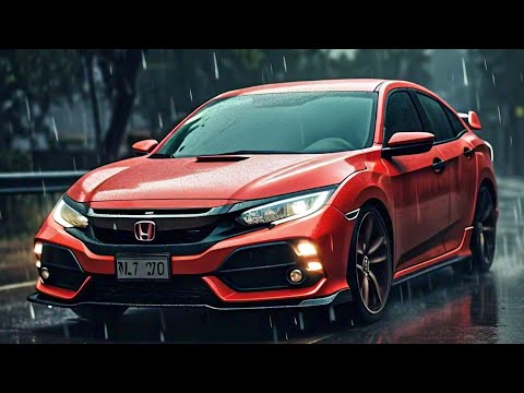 Honda Civic's Rain Driving Challenge / Slick Roads, Sharp Turns #honda #gaming