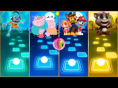 Crazy Frog _ Peppa Pig Family _ Paw Patrol _ Talking Tom | Tiles Hop EDM Rush!