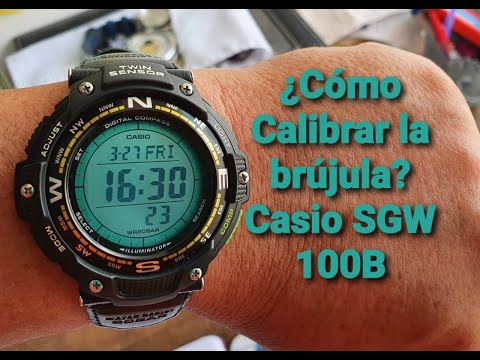 Calibrar  el sensor gemelo y la brújula del Casio SGW 100B