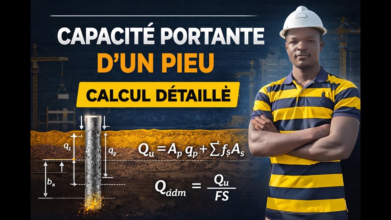 📌 Types of piles & Calculating the bearing capacity of a pile | Complete geotechnical course 🏗️🧱