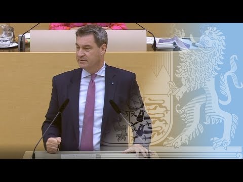 Ministerpräsident Dr. Söder im Landtag am 11. Juli 2018 - Bayern