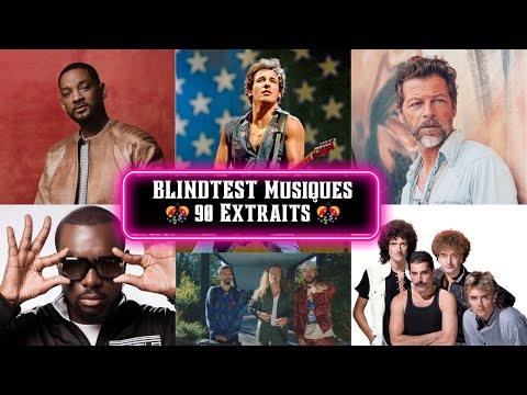 BLINDTEST MUSIQUES - 90 Extraits (1970 à 2025)