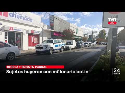 Sujetos huyeron con millonario botín en Parral