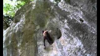 preview picture of video 'First ascent of 8c/c+ Five element by Shaferov Sergey. Guamka (Russia). August 2010'