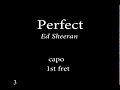 Perfect by  Ed sheeran Easy Chords and Lyrics
