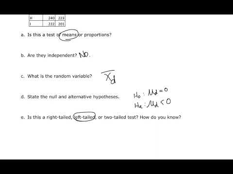 MATH&146 Section 10.4 - Matched or Paired Samples Hypothesis Test