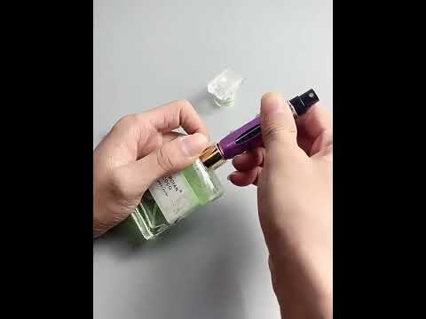 Атомайзер флакон мини дорожный для парфюма 5 мл с распылителем заправляющийся зеленый - фото 1 - id-p2900079302