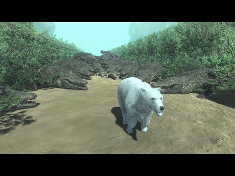 [ Dangerous Sea ] Run Away from Hungry Cocodiles - Animal Revolt Battle Simulator