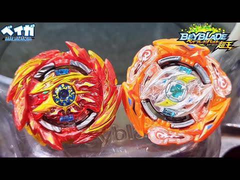 SUPER HYPERION .Xc 1A vs GLIDE RAGNARUK .Wh.R 1S (Especial Sparking) - Beyblade Burst