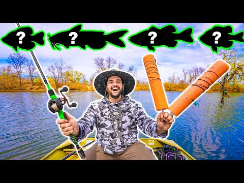 Catching and Cooking EVERY SPECIES in the POND!!! (MULTI-SPECIES CHALLENGE)
