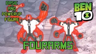 Ben 10(Reboot) Fourarms Basic Figure and Power Up Figure Unboxing/Review