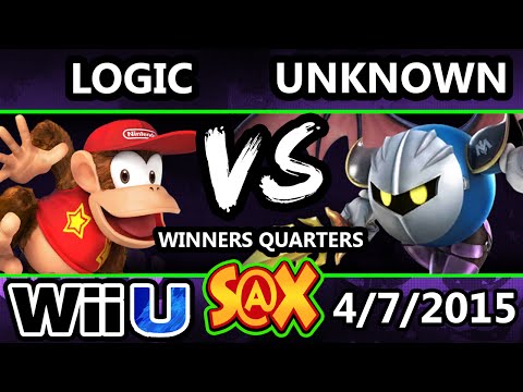 S@X - VGBC | Logic (Diddy) Vs. CTRL | Unknown (Metaknight) SSB4 WQ - Smash Wii U - Smash 4