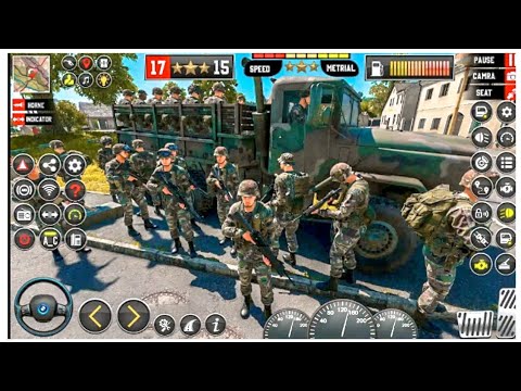 Troops Transport in Army Truck Driving Simulator - Android gameplay