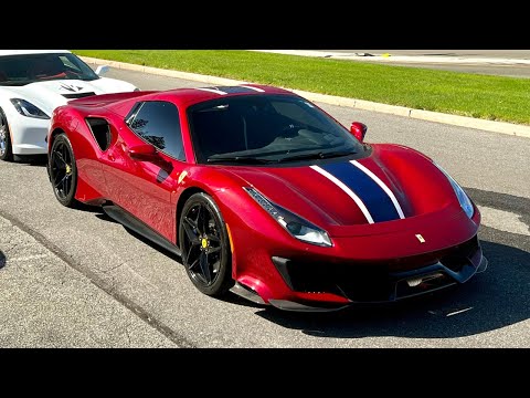 A $670k Ferrari 488 Pista Spider in RARE Rosso California Paint!