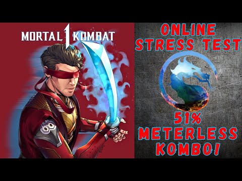 Mortal Kombat 1 - Kenshi 51% Meterless Kombo! | Online Stress Test