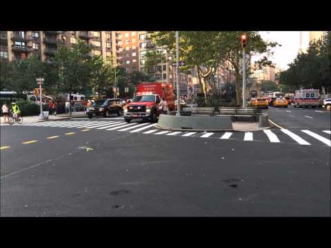 FDNY HAZ-MAT OPERATIONS UNIT RESPONDING TO 10-77 FIRE ON W. 70TH ST. ON WEST SIDE OF MANHATTAN.