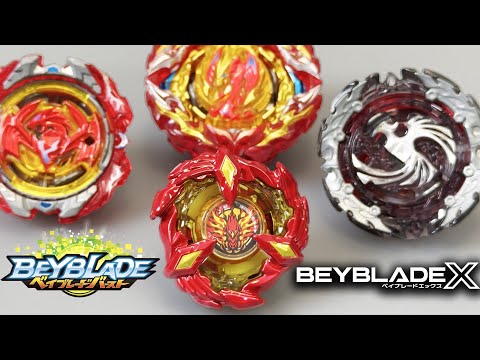Beyblade X VS Beyblade Burst! | Phoenix Wing 9-60GF VS Prominence, Revive & Dead Phoenix Epic Battle