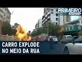 Carro Explode No Meio Do Trânsito E Motorista Escapa Primeiro Impacto 09 07 21
