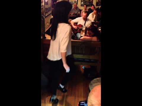 Emma O'Sullivan Irish dancing in Doolin