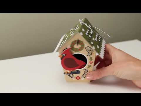 Nordic Birdhouse Holiday Pop-Up Cards - Set of 8