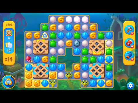 Fishdom Easy Level 9296 (with full seashell) @choraelmin