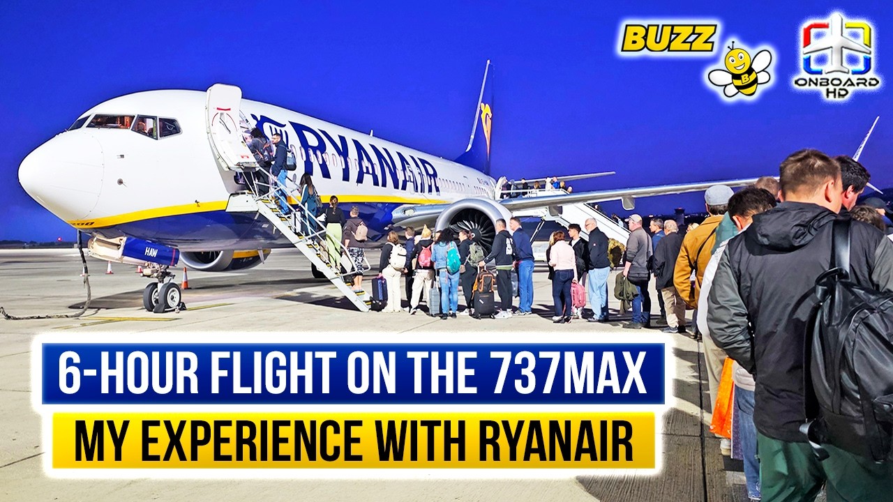 TRIP REPORT | I Flew 6 Hours with Ryanair ツ | Krakow to Gran Canaria | RYANAIR (BUZZ) Boeing 737 MAX