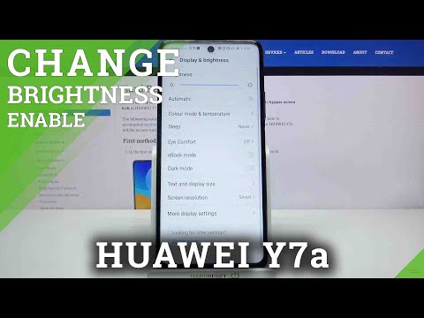 How to Activate Auto Brightness on HUAWEI Y7A – Turn On Auto Brightness