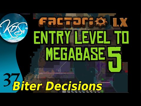 Factorio 1.X Entry Level to Megabase 5 - 37 - BITER DECISIONS! - Guide, Tutorial