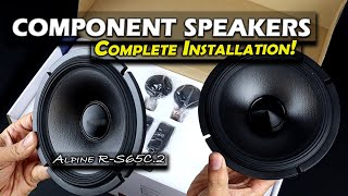 How to Install Component Speakers | Alpine R-S65C.2 Install in WRX / STI |