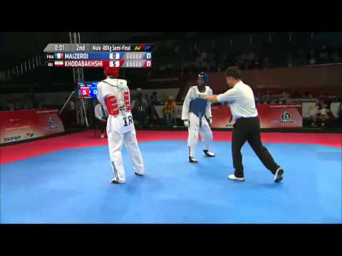 Male  80Kg SEMI FINAL  Torann MAIZEROI FRA v Mehdi KHODABAKHSHI IRI
