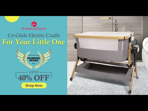 StarAndDaisy Co-Glide Cradle co-sleeper baby crib with multi-height adjustment, cradle  -Features