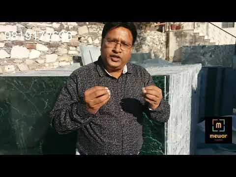 Demonstration about Indian Green Marble