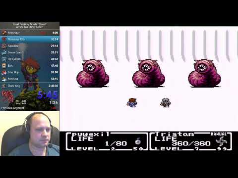 Final Fantasy Mystic Quest Speedrun (Any% No Shop Glitch) - 2:40:41
