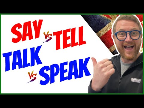 🗣️🎙️SAY, TELL, SPEAK, TALK... La VERA differenza!🇬🇧🔥