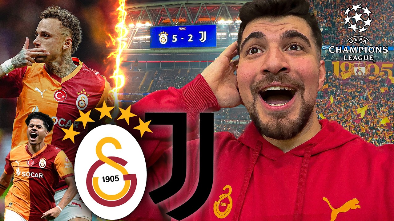 İNANILMAZ ATMOSFER 🔥 STADYUM YIKILDI | Galatasaray 5-2 Juventus Stad Vlog