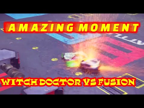 BATTLEBOTS FIGHT OF THE WEEK|HAPPY GAME AMAZING MOMENT BATTLEBOTS WITCH DOCTOR VS FUSION