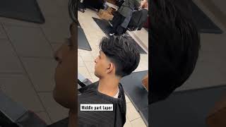 Download lagu Middle Part Taper Fade 🔥 #haircut mp3