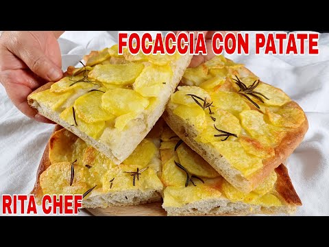 FOCACCIA CON PATATE🍕RITA CHEF | Alta, soffice e incredibilmente buona.