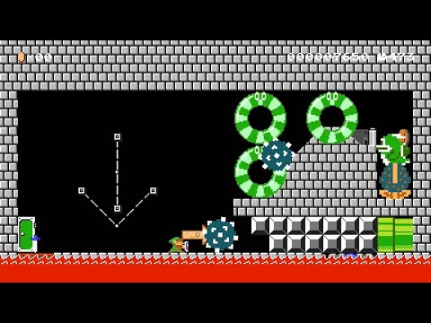 Super Mario Maker 2 - MyA-1脱獄!?呪われたお城Cursed castle by ヴェルメワストLv2 - No Commentary