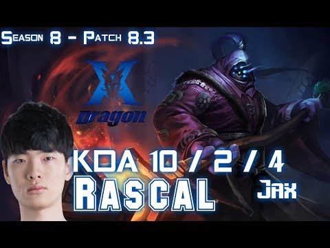 KZ Rascal JAX vs CAMILLE Top - Patch 8.3 KR Ranked