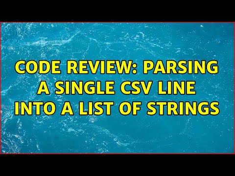 Code Review: Parsing a single CSV line into a list of strings (3 Solutions!!)