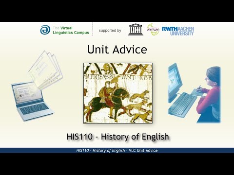 HIS110 - Unit Advice (History of English)