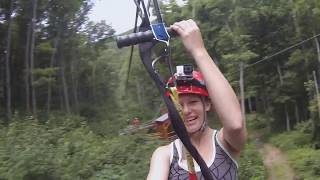 preview picture of video 'GoPro: Zip lining the Catskill Mountains'