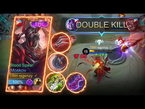 TOP 1 SUPREME MOSKOV GAMEPLAY! HOW TO PLAY GOLD LANE WITHOUT YOUR TEAMMATES ROTATING?! - MLBB