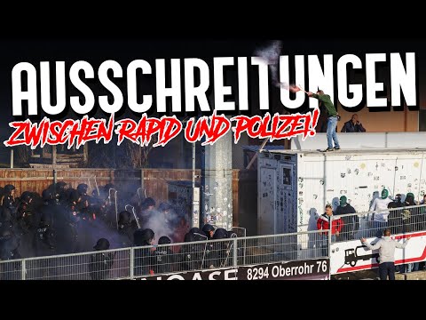 Ausschreitungen zwischen Rapid-Fans und Polizei! (Was ist passiert?)