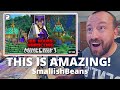 BIG UPGRADES! SmallishBeans Upgrading My Area & Me! | 100 Hours Of Hardcore Minecraft (REACTION!)