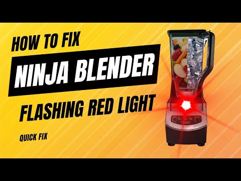 Ninja Blender Red Light Flashing - How To Fix Instantly