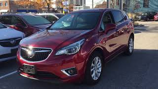 Pre Owned 2019 Buick Envision AWD Heated Front Seats Power Lift Gate Red Oshawa ON Stock #B12725